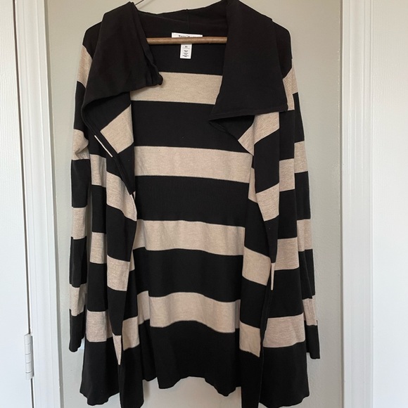 Black and beige stripped cover up Black White Market - Picture 4 of 7